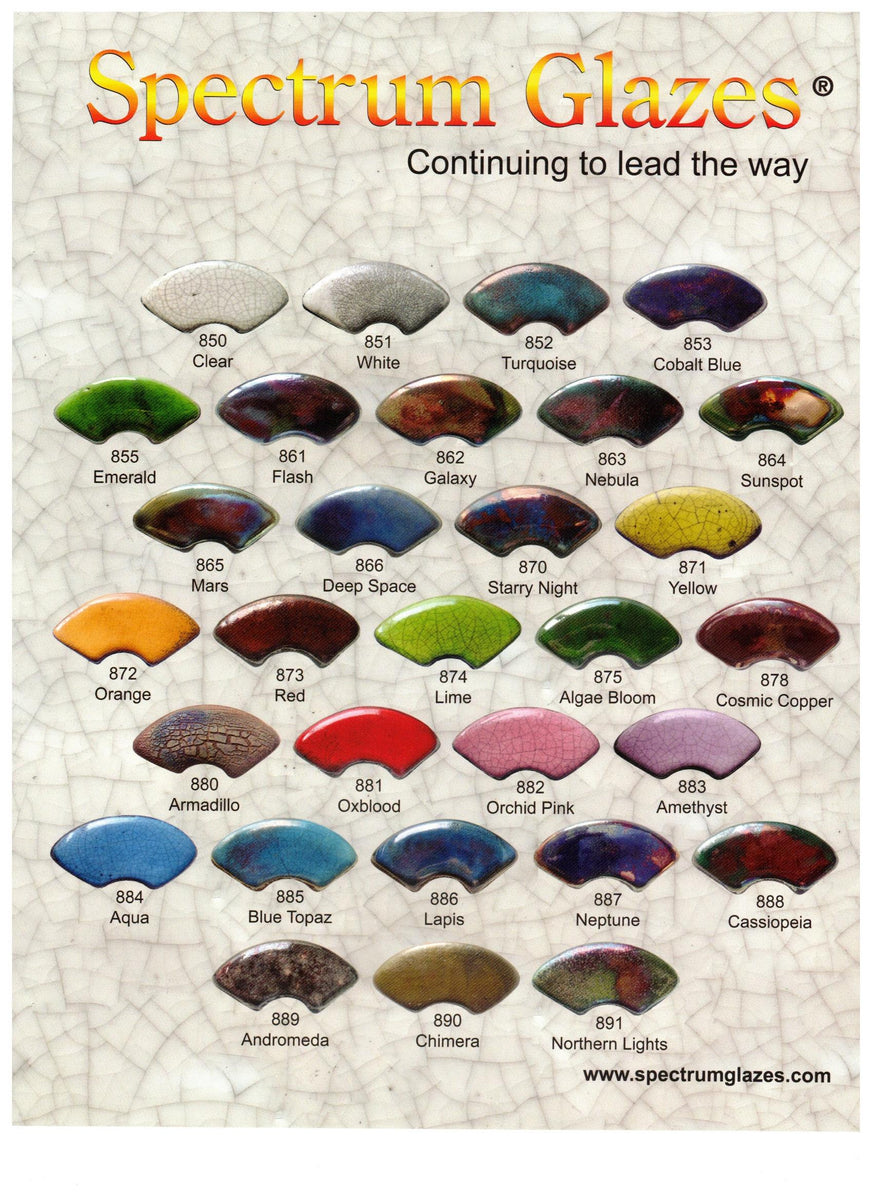 raku.です Spectrum Raku Glazes – Ceramic Supply Chicago